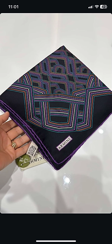 Armine Saf İpek Eşarp