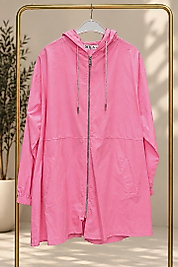 Pembe Nakışlı Ceket