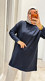 MEVSIMLIK TUNIK Lacivert-46
