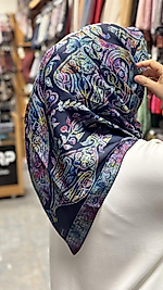 Siyane pamuk eşarp