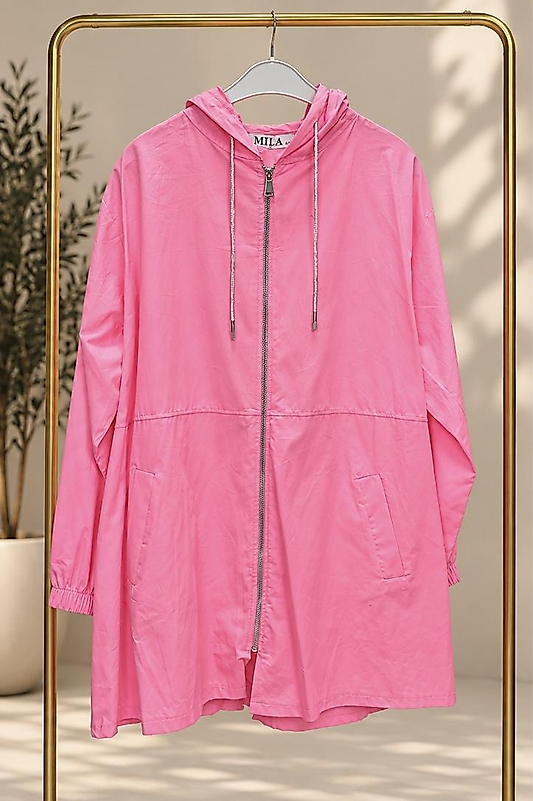 Pembe Nakışlı Ceket