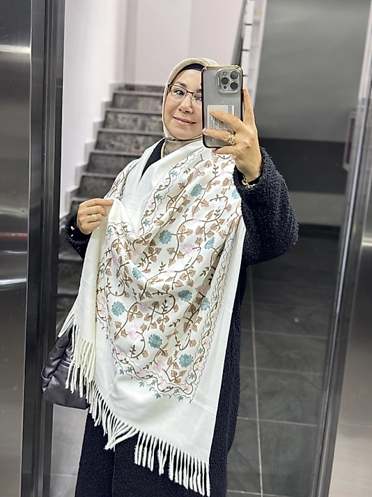 İthal kaşmir omuz şalı